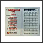 CCR Pre-Splash Check List